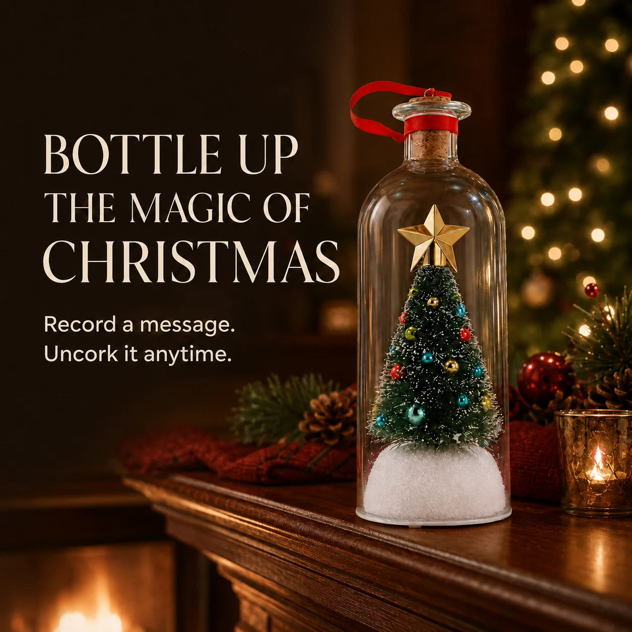 WishBottle - Record a Message Christmas Tree