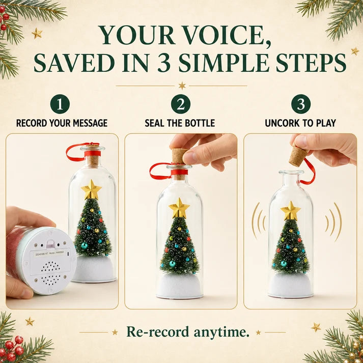 WishBottle - Record a Message Christmas Tree