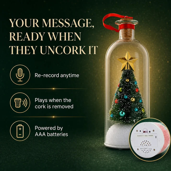 WishBottle - Record a Message Christmas Tree