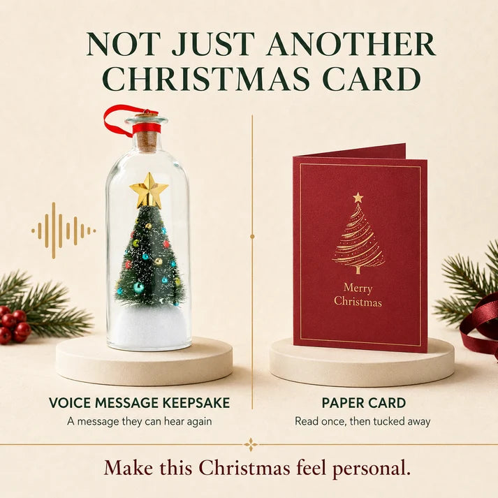 WishBottle - Record a Message Christmas Tree